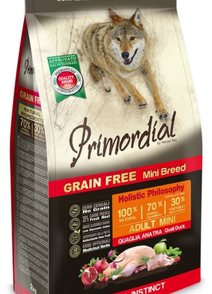 Primordial Dog Grain Free Mini Adult Quail & Duck 6kg