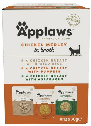 Applaws saszetki dla kota Chicken Selection Multi Pack 12x70g