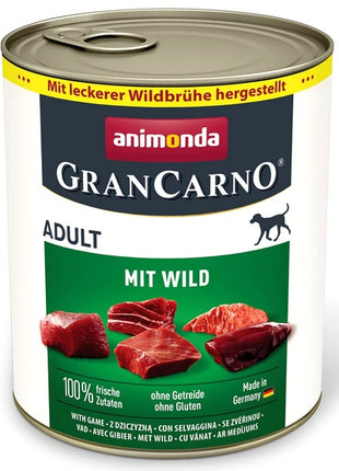 Animonda GranCarno Original Adult Wild Dziczyzna puszka 800g