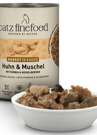 Catz Finefood Ragout in Sauce Kurczak i Omułek (N.613) puszka 380g SZKIC