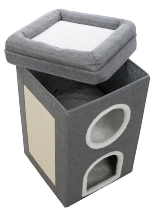 Trixie Krabpaal Cat Tower Saul Grijs