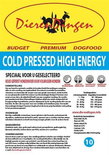 Merkloos Budget Premium Dogfood Cold Pressed High Energy