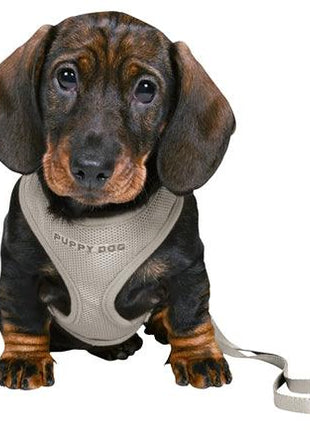 Trixie Junior Puppytuig Soft Met Riem Lichtgrijs