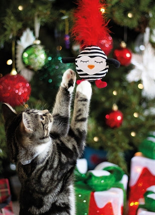 Rosewood Kattenhengel Gestreepte Pinguin Met Veer