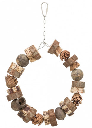 Trixie Ringschaukel aus Holz und Tannenzapfen