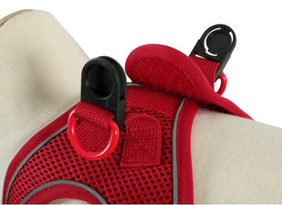 Zolux Szelki oddychające z siatki M czerwone