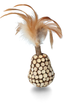 Addicted! Wooden Wobbler with Feathers