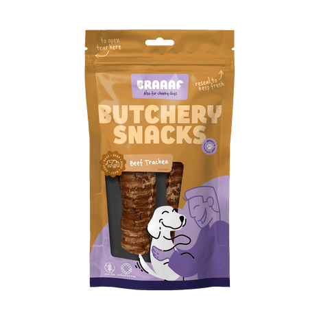 Braaaf Butchery Snacks Runderluchtpijp 85 g