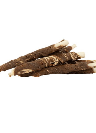Braaaf Rawhide Roll Sticks Lam & Vis - 8 st.