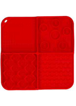 Eat Slow Live Longer Lick Mat Dimensions Rectangle Rood