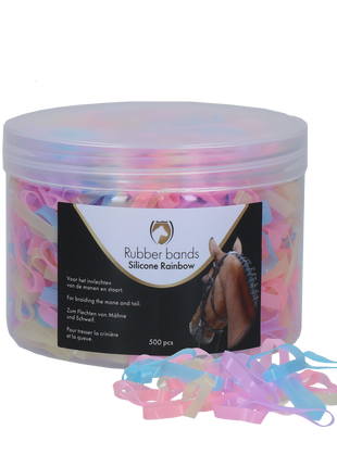 Excellent Horse Rubber Bands Silicone Regenboog