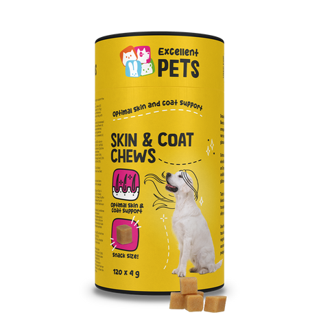 Excellent Pets Skin & Coat Soft Chews 120 Treats