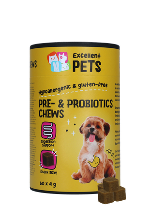 Excellent Pets Pre- & Probiotics Chews 60 Treats