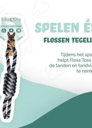 Floss Toss Dental Rope Exteme 8-Tugger - 61 cm