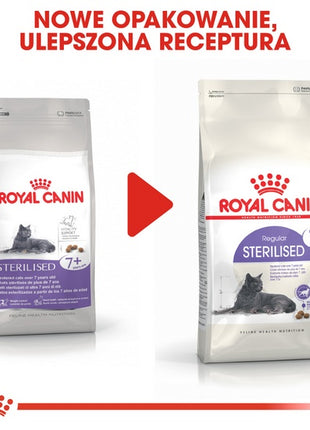 Royal Canin Sterilised 7+ karma sucha dla kotów dorosłych, od 7 do 12 roku życia, sterylizowanych 400g