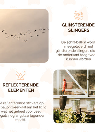 Knock Pest Schrikballon Zwart