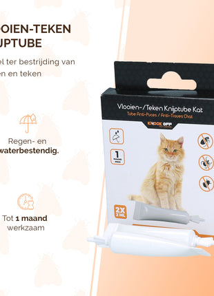 Knock Pest vlooien-tekenpipet Kat NL/FR