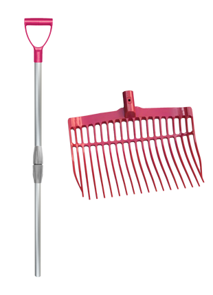 Mestvork met steel Roze