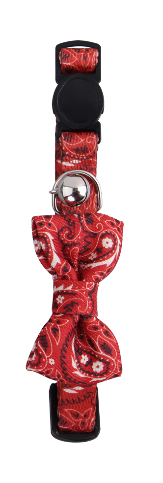 Pawise Cat Collar With Bowknot Rood