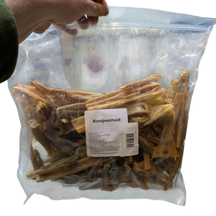 Petsnack Konijnenhuid Gezaagd