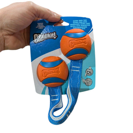Chuckit Ultra Duo Tug – Duurzaam Trekspeelgoed met Ballen