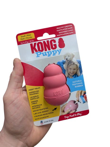 Kong Puppy Roze Of Blauw Assorti - Snackspeelgoed voor puppy's
