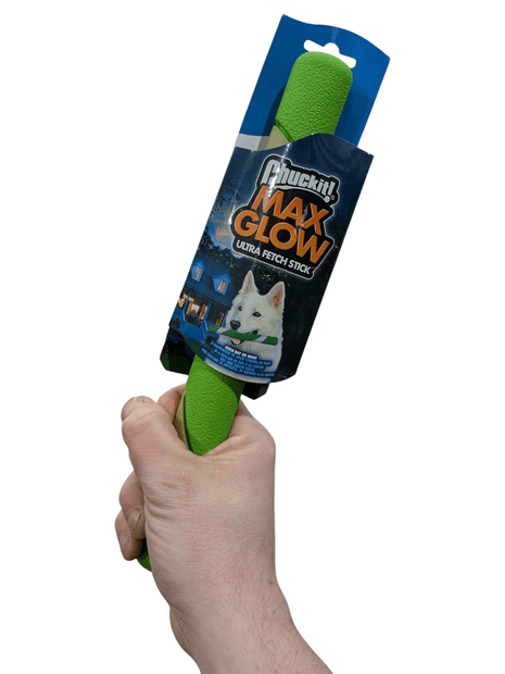 Chuckit Max Glow Ultra Fetchstick Groen - Geeft licht in het donker