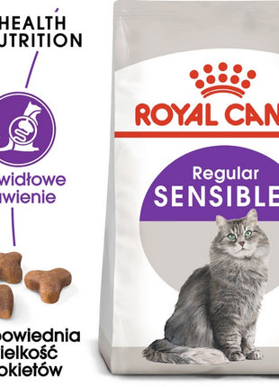 Royal Canin Sensible karma sucha dla kotów dorosłych, o wrażliwym przewodzie pokarmowym 4kg