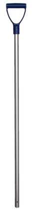 Schop steel aluminium 28x105 cm Donkerblauw handvat