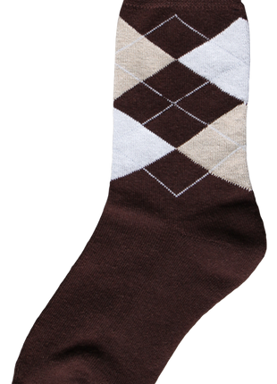 Ruitersok bruin/beige/wit 43-46