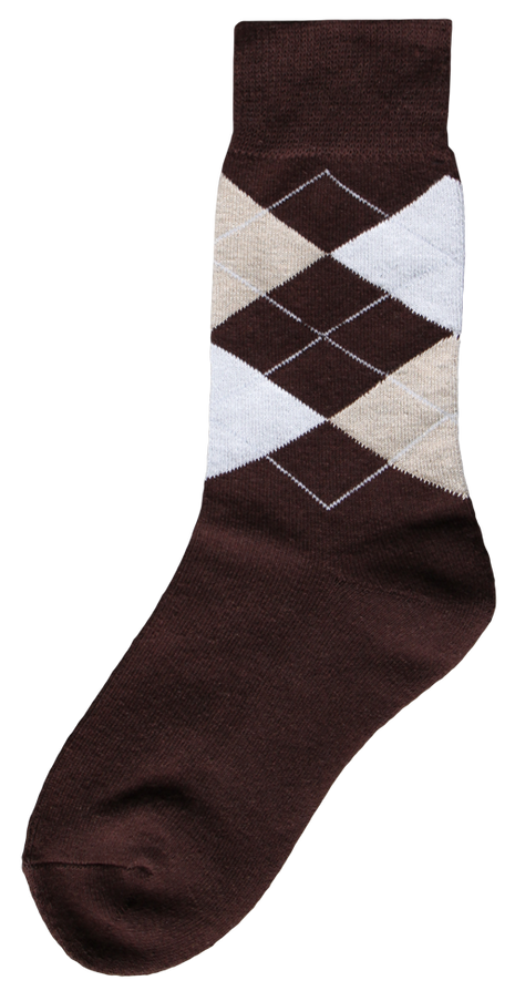 Ruitersok bruin/beige/wit 43-46