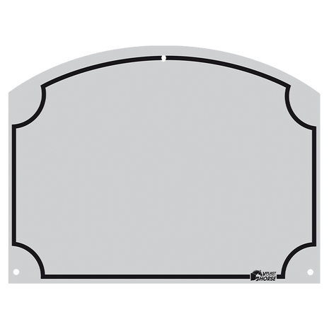 Stal Naamplaatje 70x95 mm