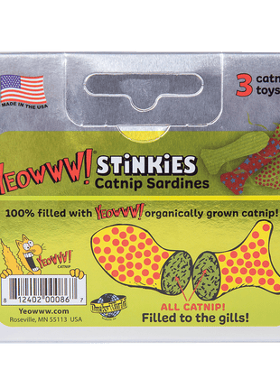 Yeowww! Stinkies Catnip Sardines Trio