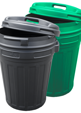Voerton met draaisluiting 70 liter Groen