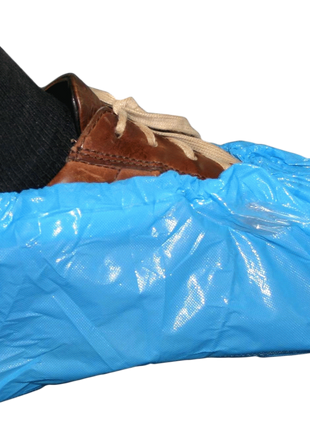 Wegwerp overschoen blauw CPE