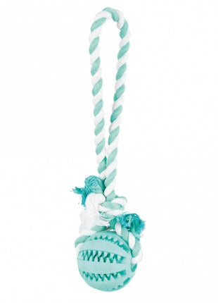 Trixie DENTAfun Naturgummi-Ball am Tau