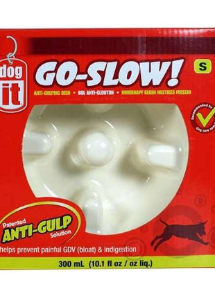 DOGIT Go-Slow Anti-Schling-Napf Blau 1200 ml