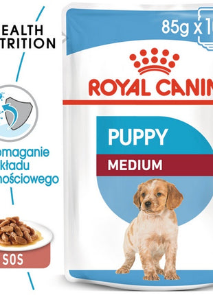 Royal Canin Medium Puppy karma mokra w sosie dla szczeniąt, od 2 do 12 miesiąca, ras średnich 140g