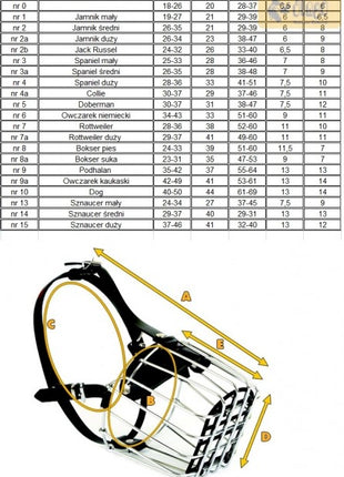 Dingo Kaganiec metalowy nr.7A Rottweiler duży